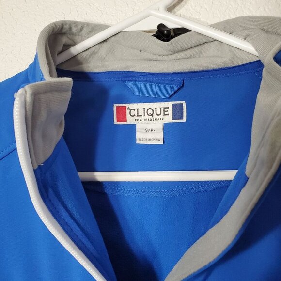 Clique Womens Soft Shell Blue Jacket Size Small LQO00004 NWT - Picture 4 of 7